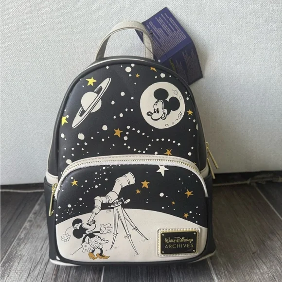 Mickey Mouse Loungefly Treasures from the Vault Mini Backpack – Disney Archives - Picture 1 of 5